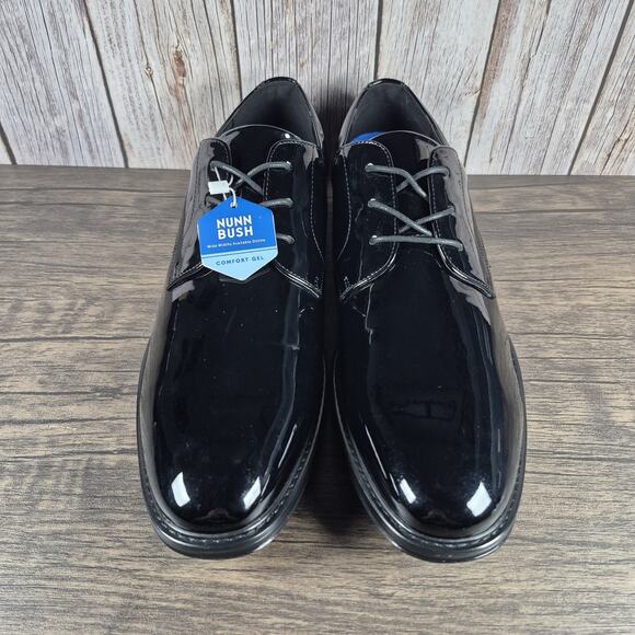 Nunn Bush Centro Flex Plain Toe Formal Oxford Dress Shoe Men\'s Sz 14 M Black NWT main image 8